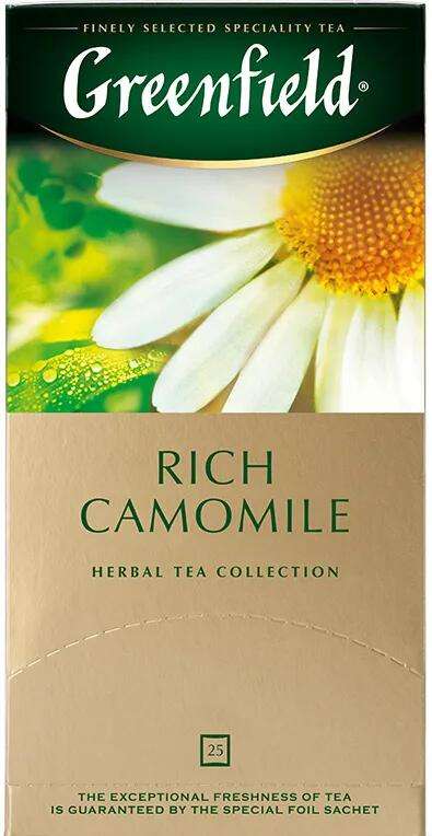 Чайный напиток в пакетиках Greenfield Rich Camomile, 25 шт