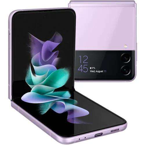 Смартфон Samsung Galaxy Z Flip3 256Gb (SM-F711) Lavender 8/, черный (бывший в употреблении)