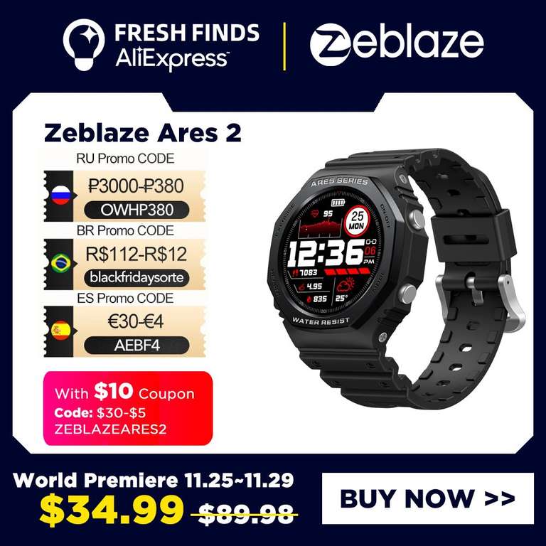 Смарт часы Zeblaze Ares 2