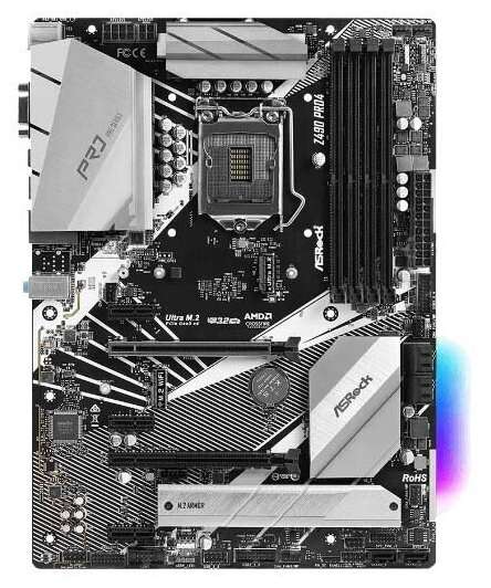 Материнская плата ASRock Z490 PRO4 (не везде)