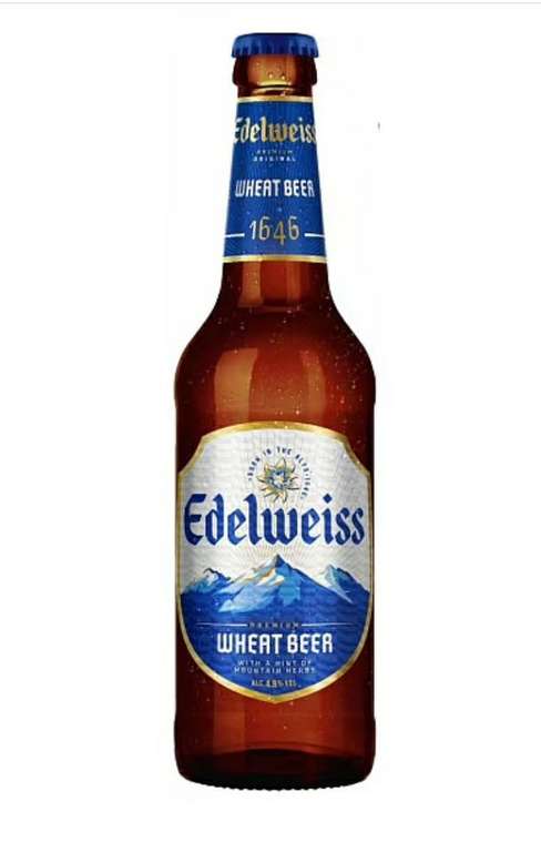 Пиво Edelweiss светлое пшеничное 4,9% 0,45 л