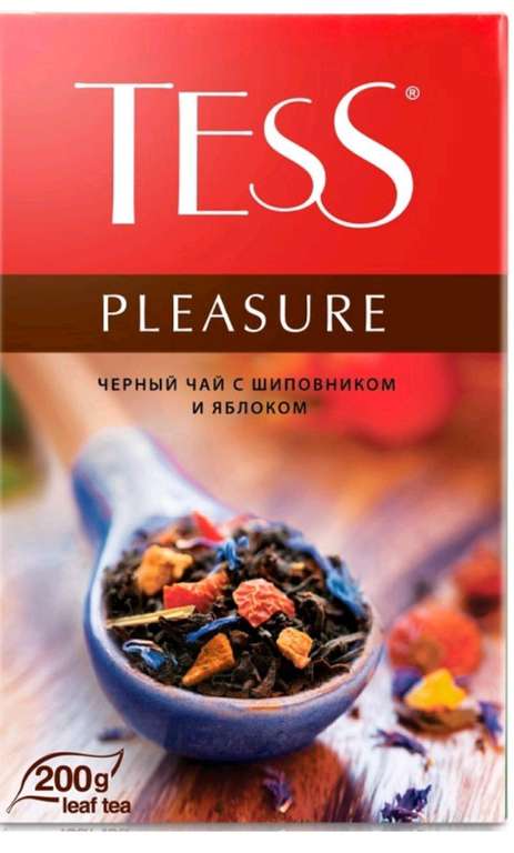 Чай листовой Tess Pleasure, черный 200г