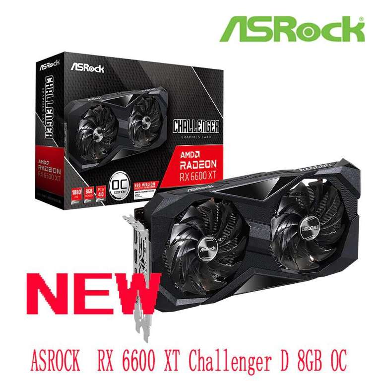 Видеокарта ASROCK AMD Radeon RX 6600 XT Challenger D 8 Гб OC