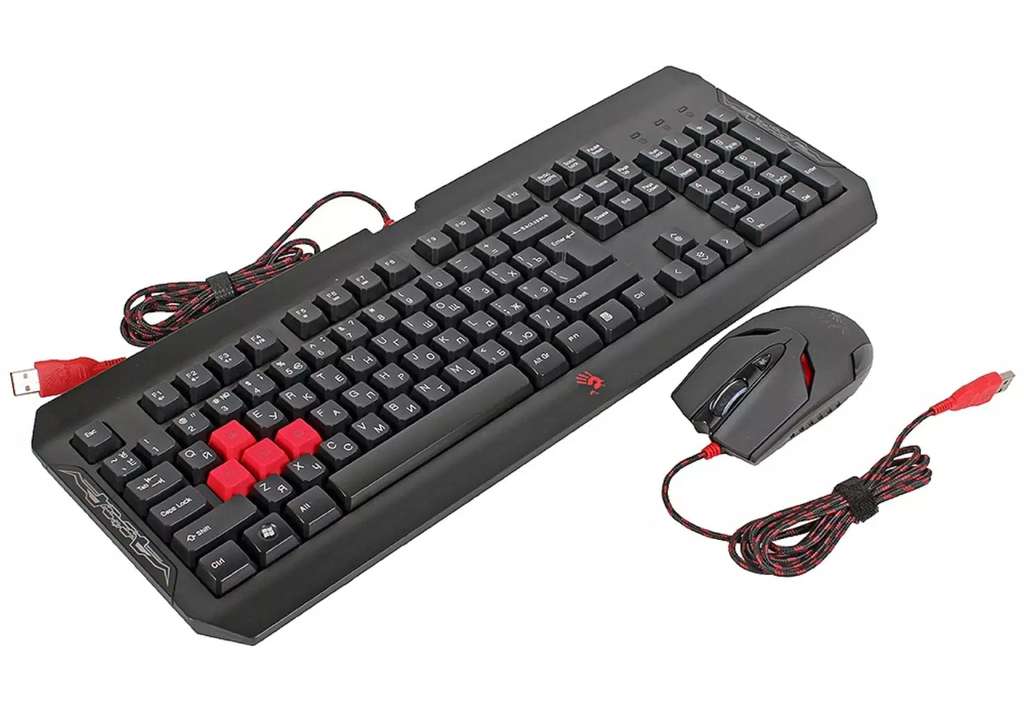 Комплект (клавиатура+мышь) A4TECH Bloody Q1100