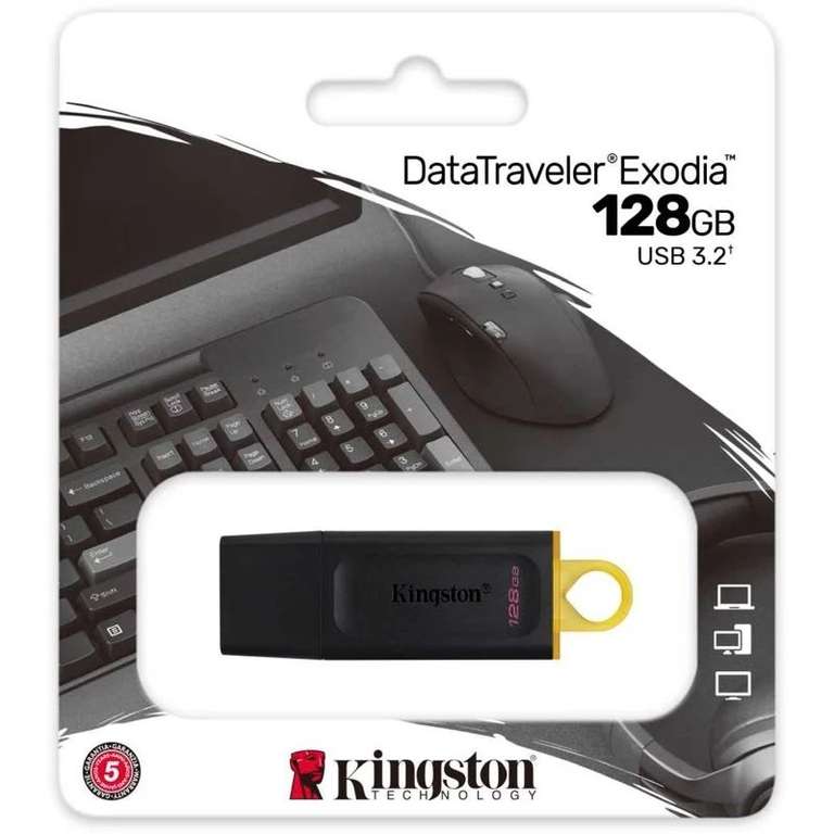 Флешка USB KINGSTON DataTraveler Exodia 128ГБ, USB3.1