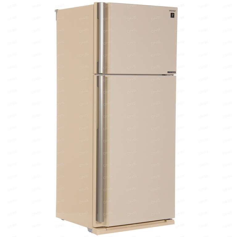 Холодильник с морозильником Sharp SJ-XE59PMBE бежевый