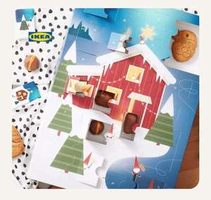 [Мск] Новогодний календарь IKEA (конфеты с картами на скидку 1000₽ от 10000₽ и 50% на ресторан)