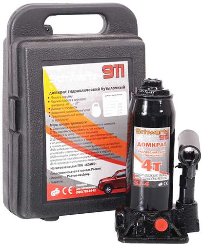 Домкрат бутылочный гидравлический SCHWARTZ-911