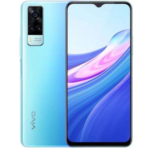 Смартфон VIVO Y31 4/64GB, голубой океан, чёрный асфальт
