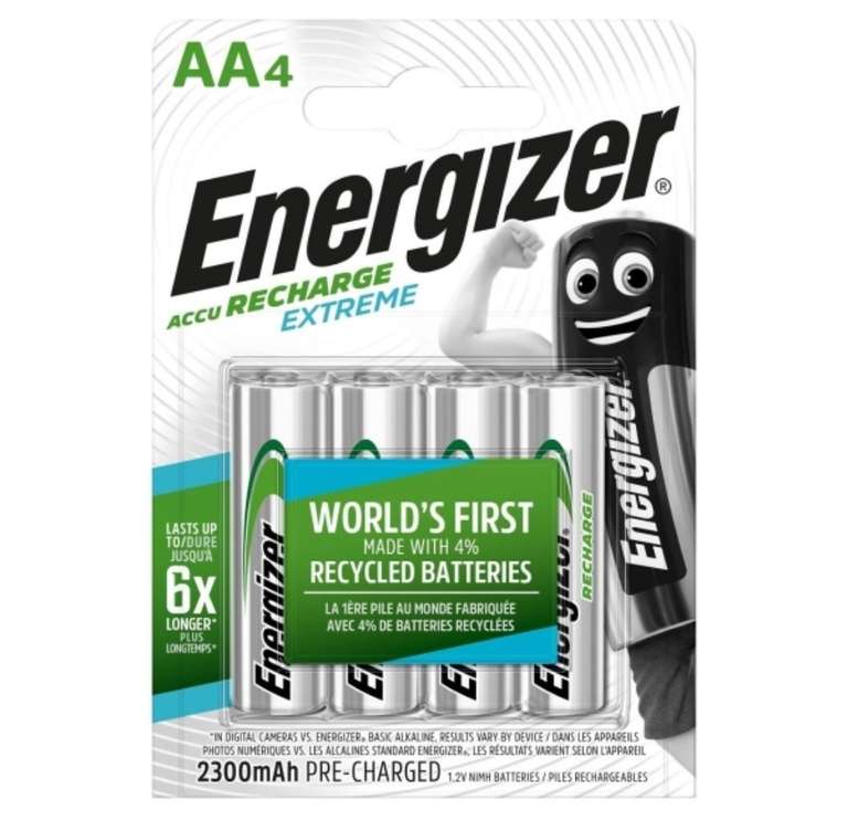 Аккумулятор Energizer AA-HR6 2300mAh 4шт (421₽ с учетом баллов )