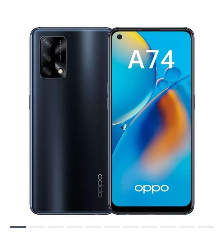 Смартфон OPPO A74 4/128Gb и беспроводные наушники с микрофоном JBL Wave 100 TWS (цена за комплект)