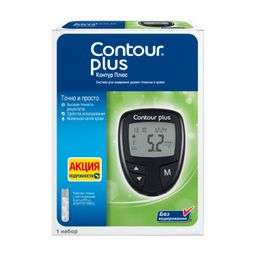 Глюкометр Contour Plus, 1 шт., тест-система (в Моё Здоровье)