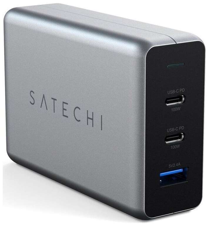 Сетевая зарядка Satechi 100W USB-C PD Compact GaN Charger