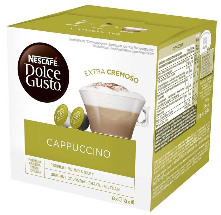 Кофе в капсулах Nescafe Dolce Gusto Cappuccino, 8 порций