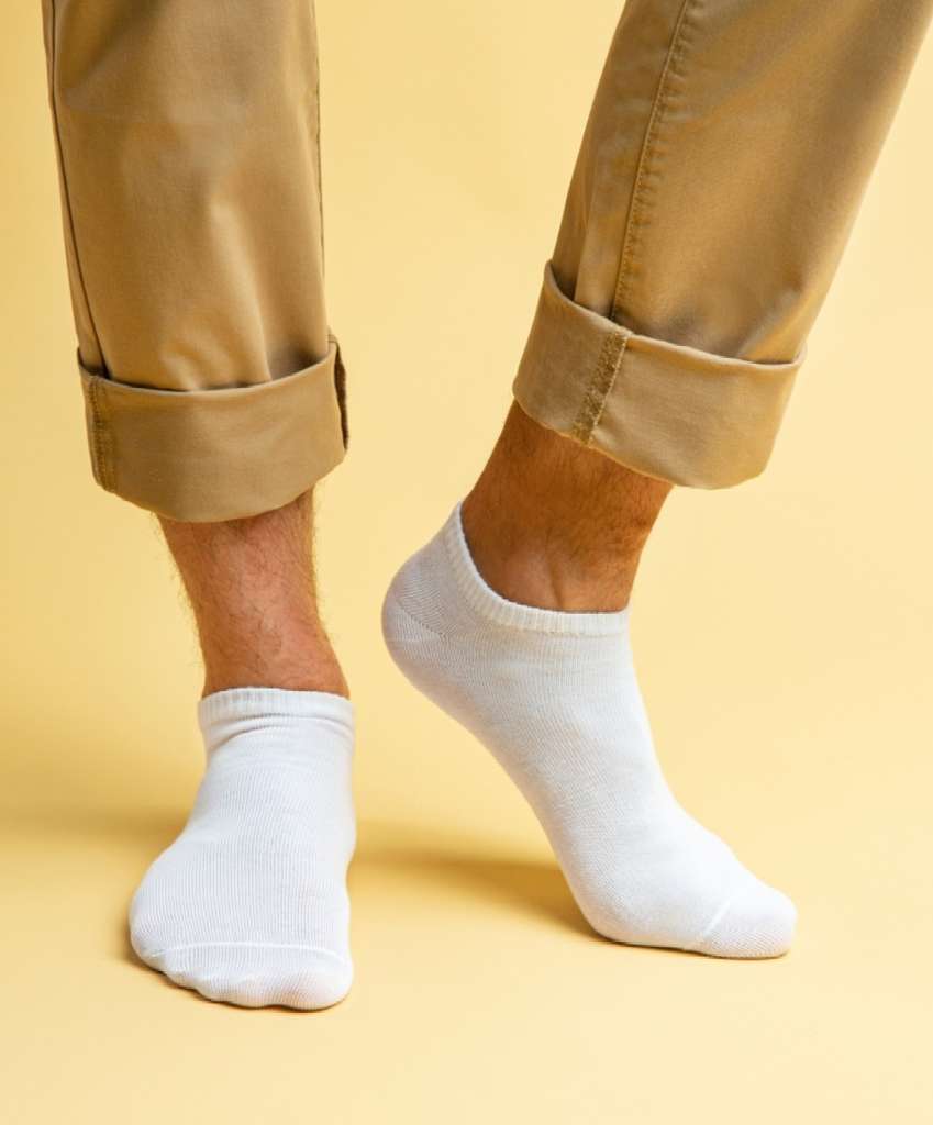Носки мужские набор 6 пар,носки белые спортивные укороченные в подарочной коробке NOSKO