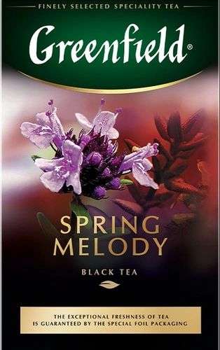 Черный чай листовой Greenfield Spring Melody, 100 г
