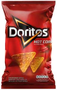 Чипсы Doritos кукурузные Hot Corn Острый перец, 100 г