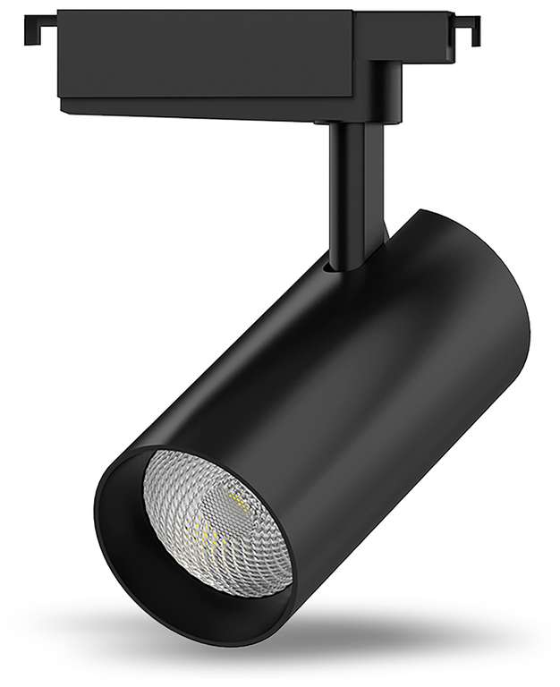 Трековый светильник-спот gauss TR078, кол-во ламп: 1 шт., цвет арматуры: черный, цвет плафона: черный