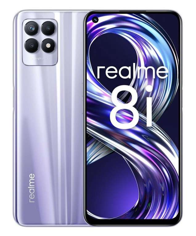 Смартфон Realme 8i 4/128Gb (12000₽ при покупке аксессуаров и услуг от 4990 ₽, можно аксессуар вернуть)