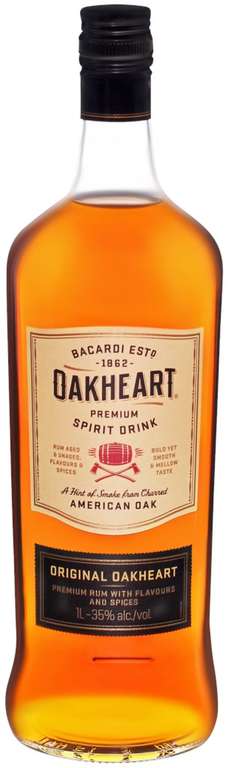 Напиток спиртной OAKHEART Original на основе рома, 35%, 1л