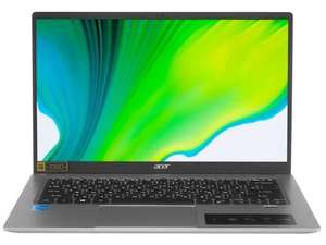 [Волгоград, возм., и др.] Ноутбук Acer Swift 1 SF114-34-P186, 14", Full HD (1920x1080), IPS, RAM 4 ГБ, SSD 128 ГБ, без ОС