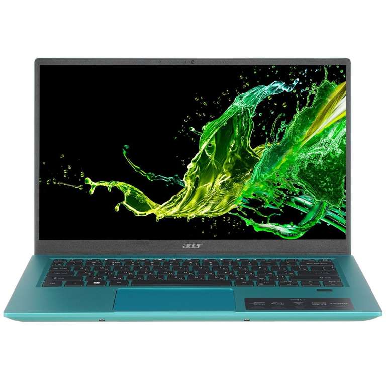 [не везде] Ультрабук Acer Swift 3 SF314-43 синий (14", IPS, AMD Ryzen 5 5500U, 8ГБ (4267 МГц), 512ГБ SSD, без ОС)