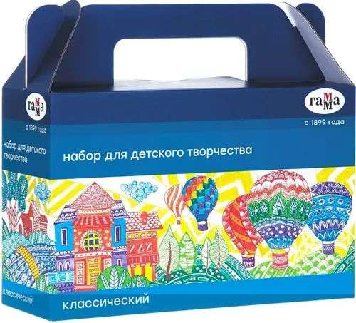Набор для рисования и творчества ГАММА «Набор для детского творчества «Классический», 6 предметов, подарочная коробка