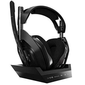 Беспроводная игровая гарнитура ASTRO Gaming A50 Wireless + Base Station Gen 4 PS4/PS5/PC - Black/Silver (из США, нет прямой доставки)