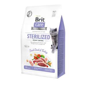 Сухой корм для кошек Brit Care Cat GF Sterilized Weight Control для стерилизованных кошек Контроль веса 400 г