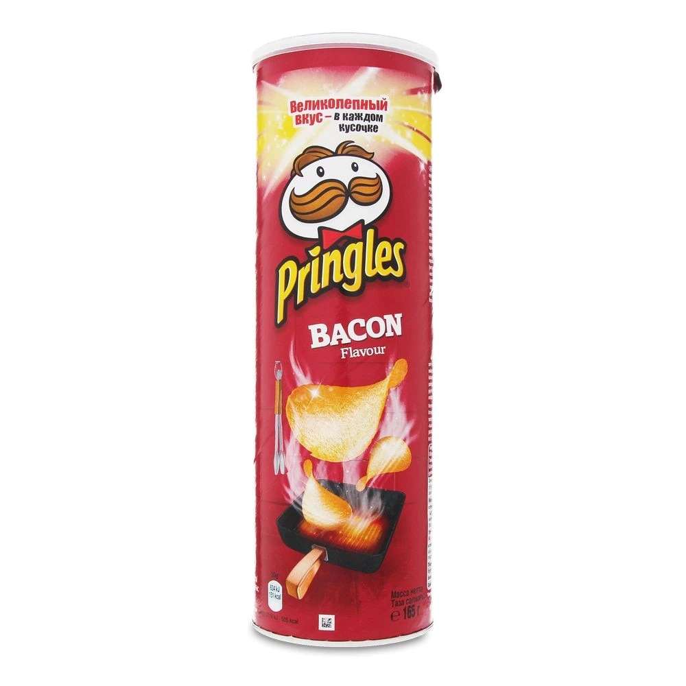 Чипсы Pringles со вкусом бекона, 165 г