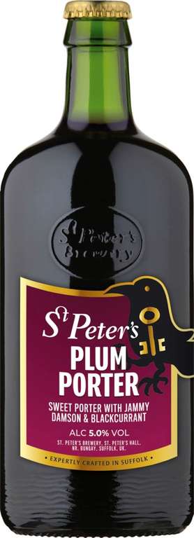 [Челябинск] Пиво темное ST Peter's Plum porter фильтрованное непастеризованное, 5%, 0.5л, Великобритания