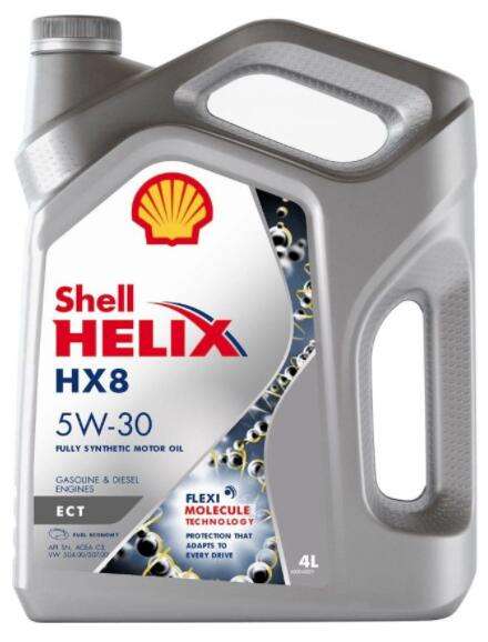 Моторное масло SHELL HX8 ECT 5W-30 4л (цена при заказе из некоторых пунктов самовывоза)