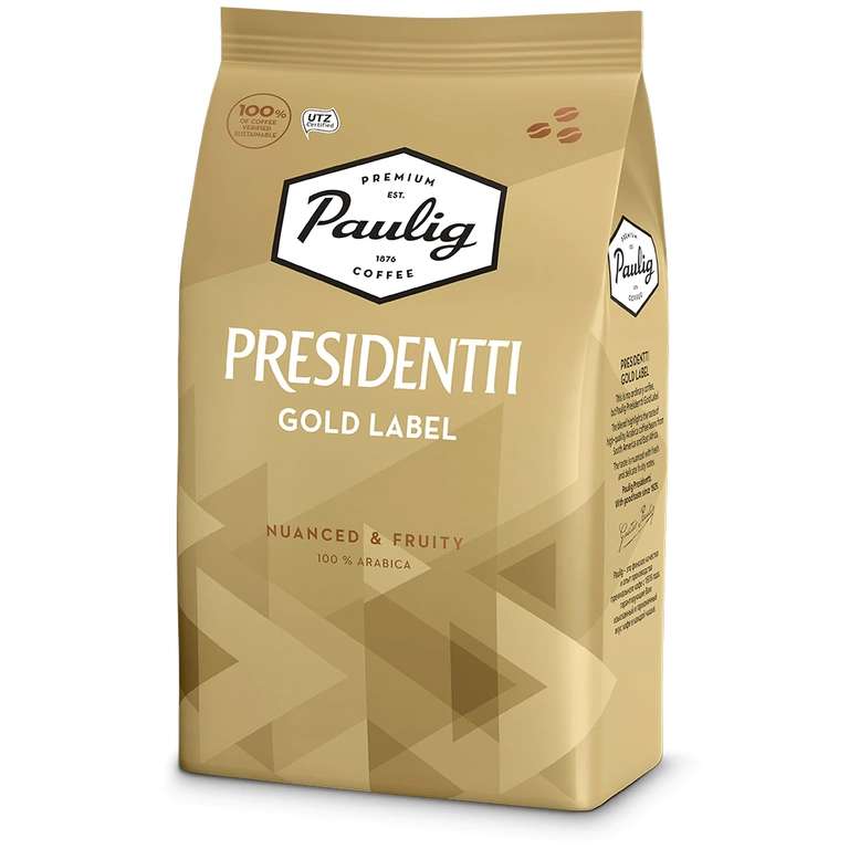 Кофе зерновой Paulig Presidentti Gold Label 1 кг