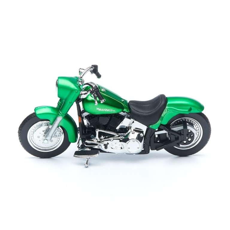 Мотоцикл Maisto 1:18 Harley Davidson 2000 FLSTF Street Stalker, зеленый