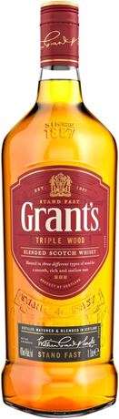 Скидки на виски Dewars, Grants, Bushmils (напр. Виски GRANTS Triple Wood 3 Years Old, 0,7л)