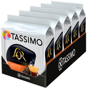 Кофе в капсулах Tassimo L'or Espresso Delizioso, 16 шт., , 5 уп.