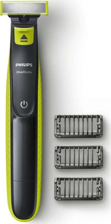 Триммер для бороды и усов Philips QP2520/20 черный, салатовый