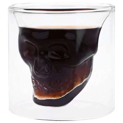 Стеклянный стакан в форме черепа за $0.95