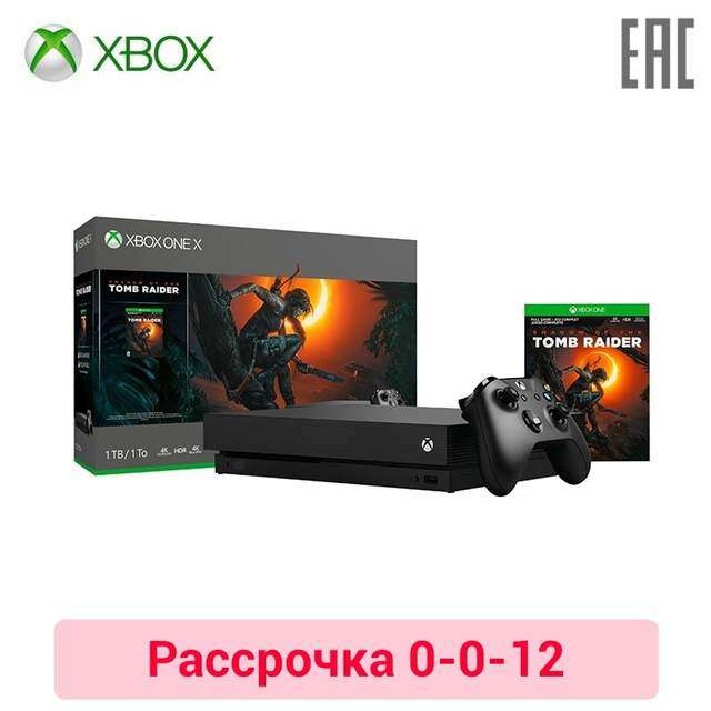 Xbox One X 1 ТБ + Shadow of the Tomb Raider