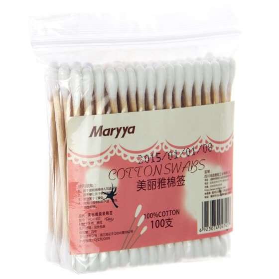 Ватные палочки Maryya HC47457 в пакете, 100 шт за 0.29$