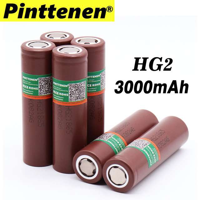 Высокотоковые аккумуляторы lg hg2 18650 4 шт.