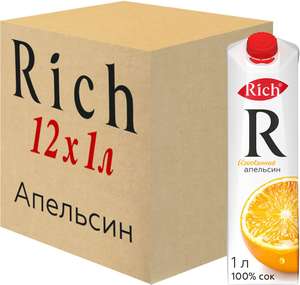 Сок Rich 12 упаковок по 1л