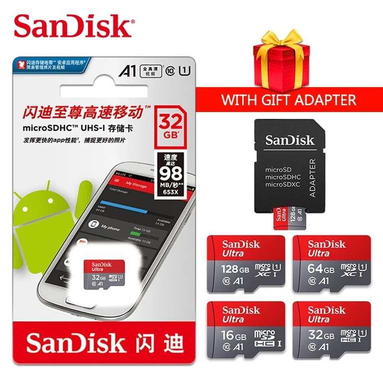 32GB SanDisk MicroSD Class10