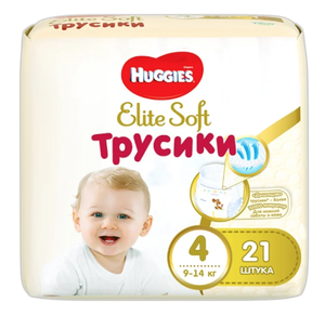 Huggies Elite Soft трусики 4 (9-14 кг) 21 шт.