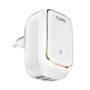 Зарядное устройство - ночник TOPK на 3 USB за 9.49$