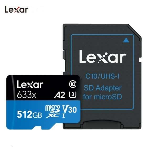 Lexar 512 Micro SDXC Class10 UHS-I U3 V30 A2