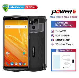 Ulefone Power 5S, 4/64, 13000 mAh, 6", 21 MP. (Для тех, кто не любит заряжать)