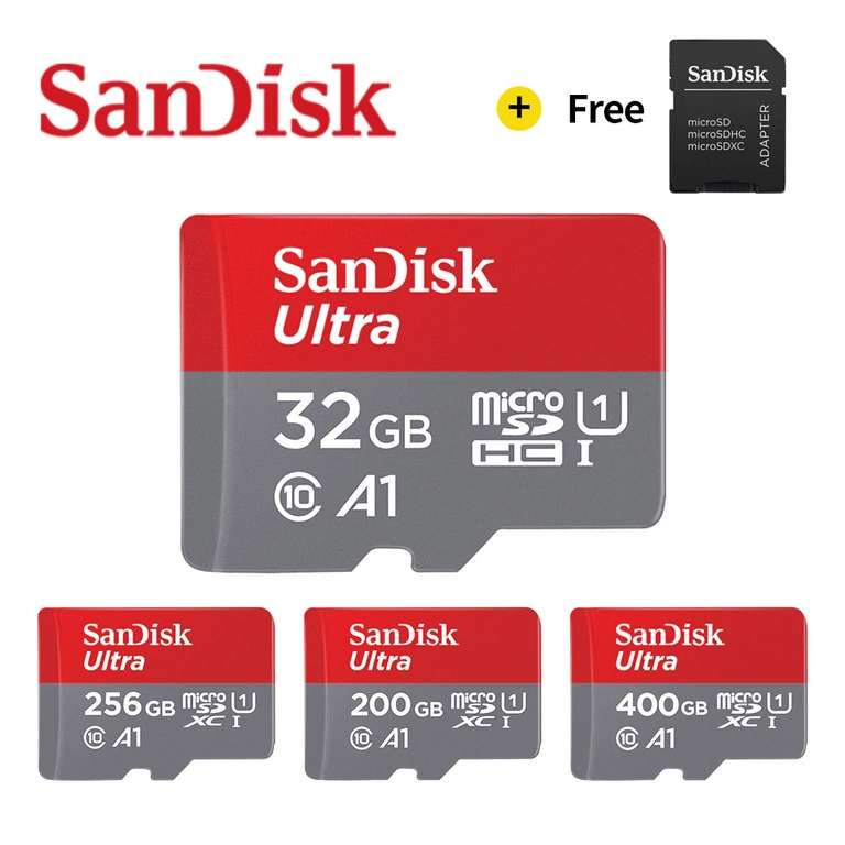 SanDisk A1 карты памяти 16 / 32 / 64 / 128 Гб