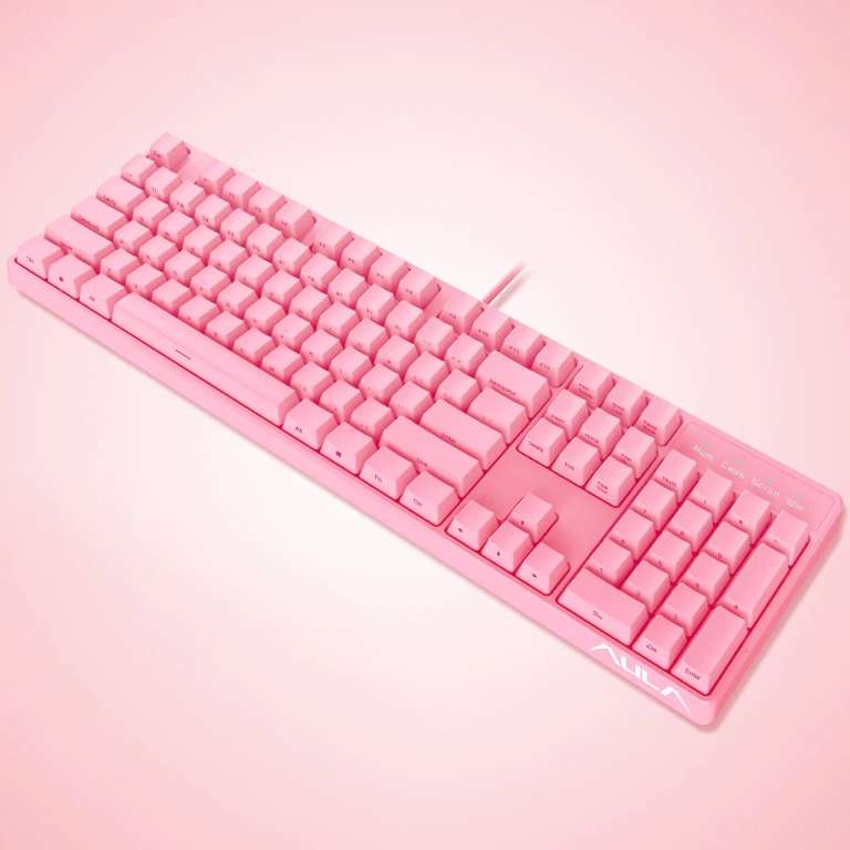 AULA розовая игровая клавиатура за $35.38