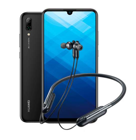 Huawei P Smart (2019) 3/32 Гб + Bluetooth наушники Samsung U Flex
